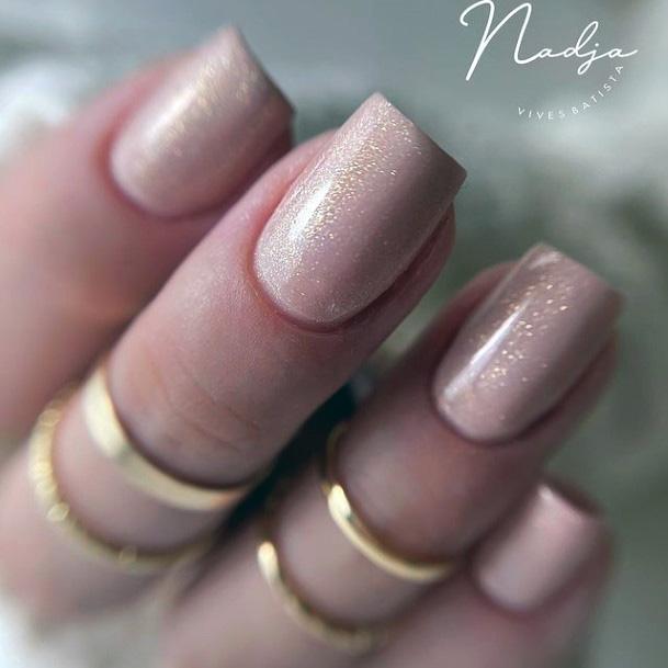 Stunning Girls Gold Dress Nails