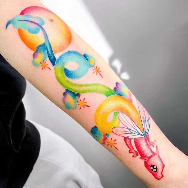 Stunning Girls Gradient Tattoos