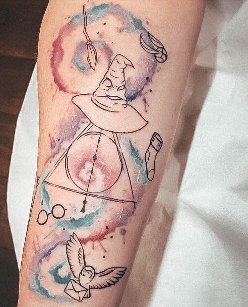 Stunning Girls Harry Potter Tattoos