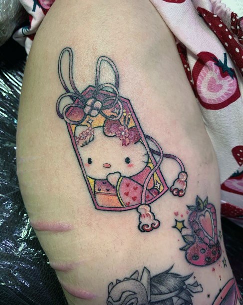 Stunning Girls Hello Kitty Tattoos
