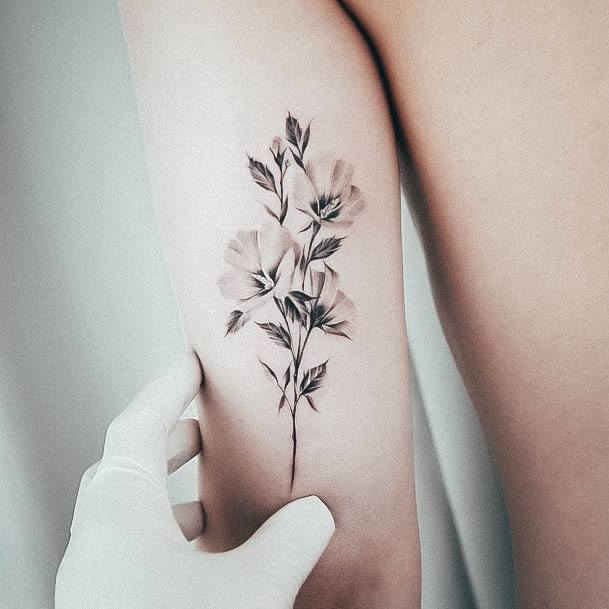 Stunning Girls Hibiscus Tattoos