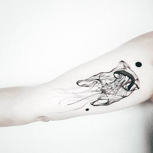 Stunning Girls Jellyfish Tattoos