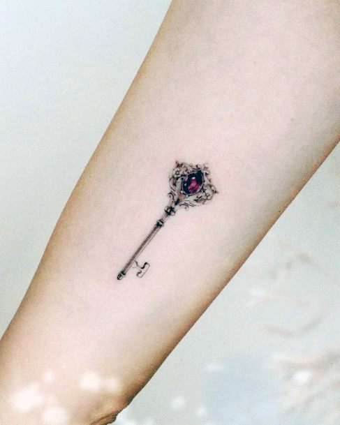 Stunning Girls Key Tattoos