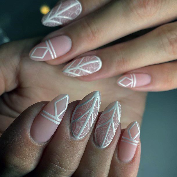 Stunning Girls Lace Nails