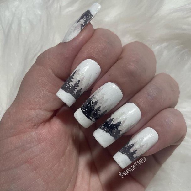 Stunning Girls Landscape Nails