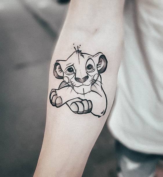 Stunning Girls Lion King Tattoos