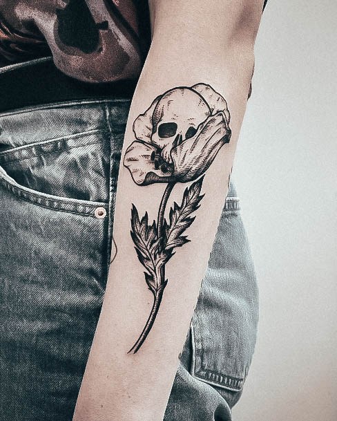 Stunning Girls Memento Mori Tattoos