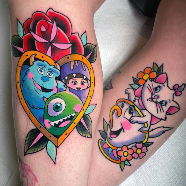 Stunning Girls Monsters Inc Tattoos