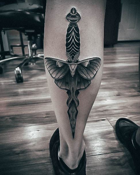 Stunning Girls Moth Tattoos