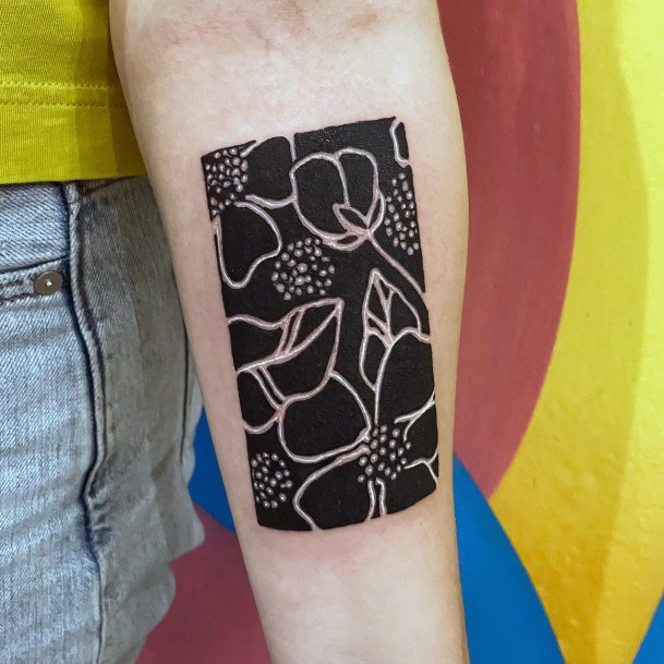 Stunning Girls Negative Space Tattoos