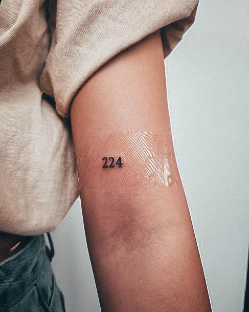 Stunning Girls Number Tattoos