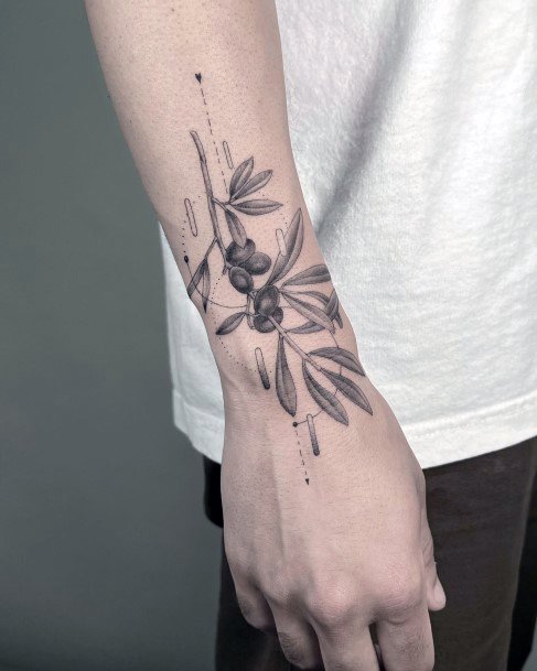 Stunning Girls Olive Branch Tattoos