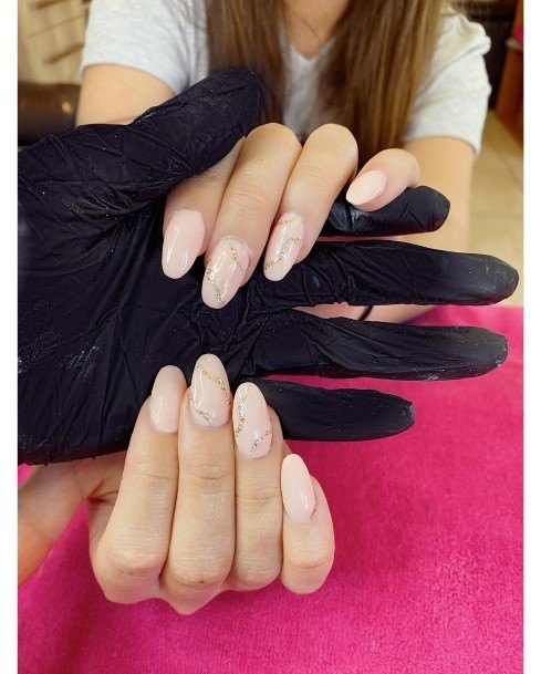 Stunning Girls Pale Pink Nails