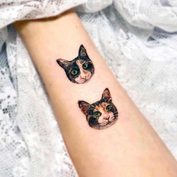 Stunning Girls Pet Tattoos