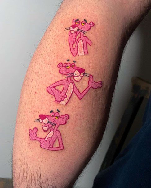 Stunning Girls Pink Panther Tattoos