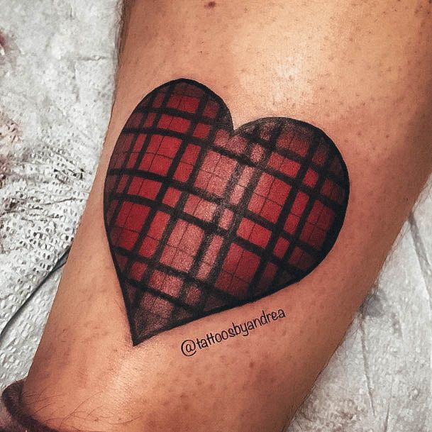 Stunning Girls Plaid Tattoos