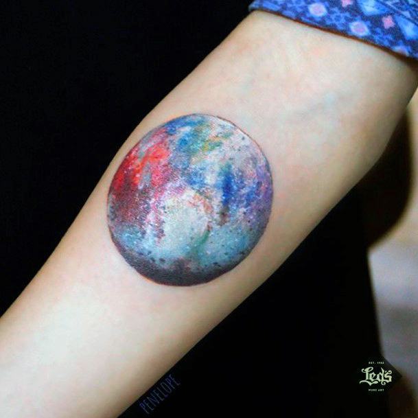 Stunning Girls Pluto Tattoos