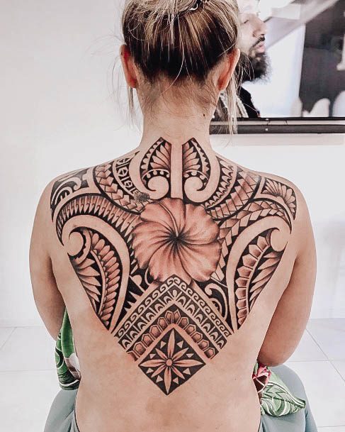 Stunning Girls Polynesian Tattoos