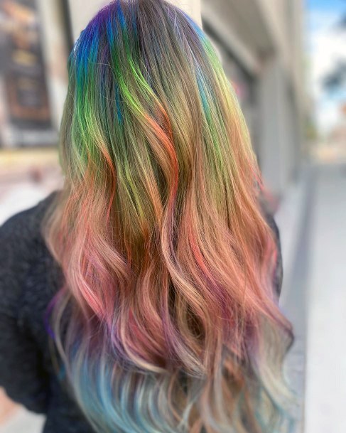 Stunning Girls Rainbow Hairstyless