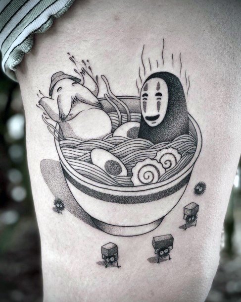 Stunning Girls Ramen Tattoos