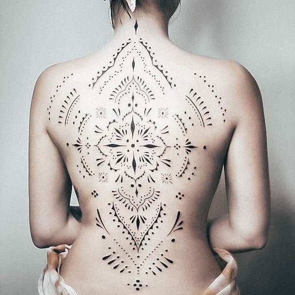 Stunning Girls Sacred Geometry Tattoos