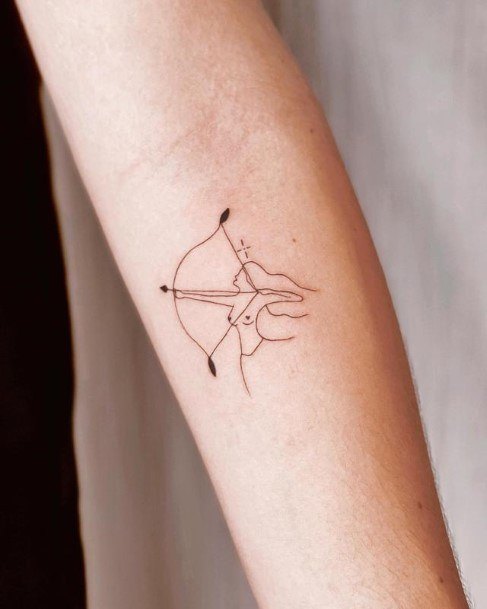 Stunning Girls Sagittarius Tattoos