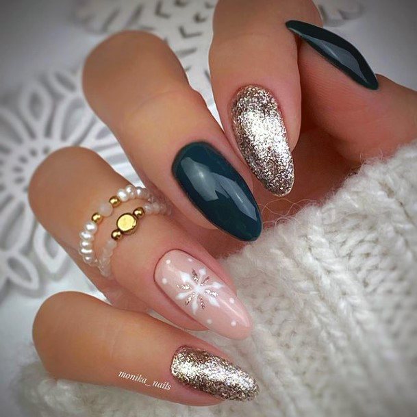 Stunning Girls Shimmer Nails