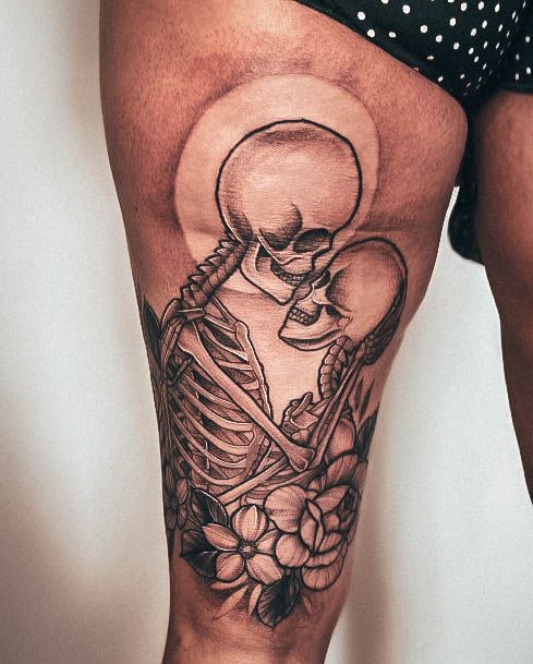 Stunning Girls Skeleton Tattoos