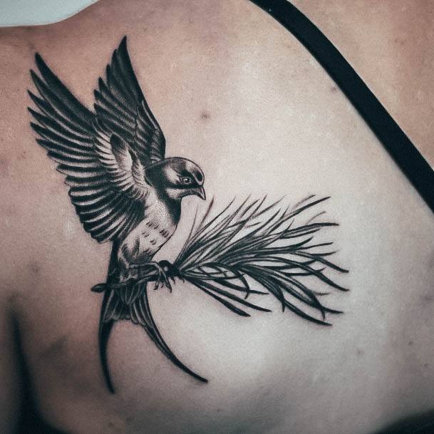 Stunning Girls Small Sparrow Tattoos