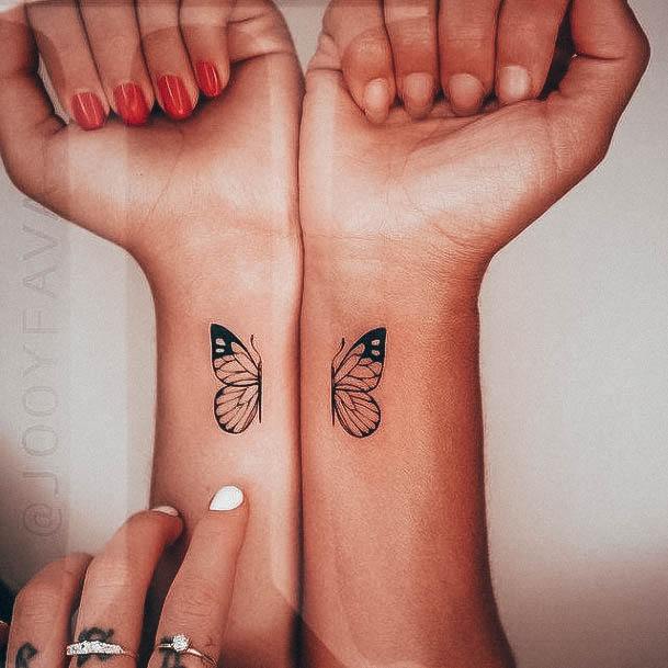 Stunning Girls Small Wrist Tattoos