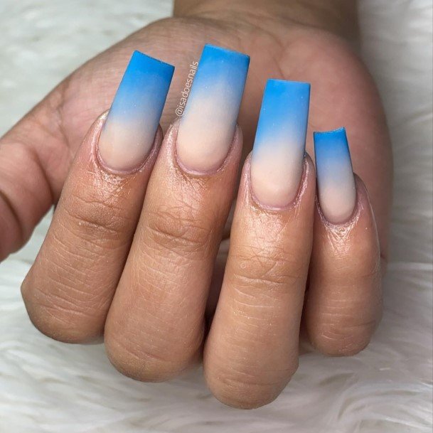 Stunning Girls Square Ombre Nails