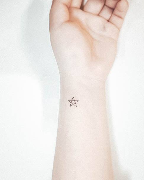 Stunning Girls Star Tattoos