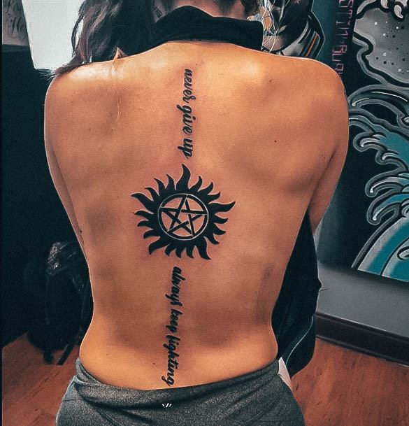 Stunning Girls Supernatural Tattoos