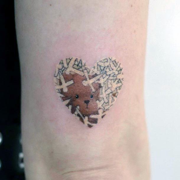 Stunning Girls Teddy Bear Tattoos