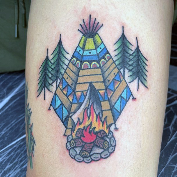 Stunning Girls Tent Tattoos