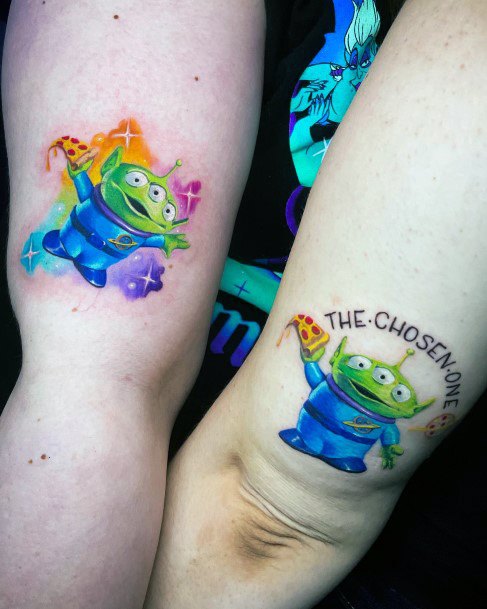 Stunning Girls Toy Story Tattoos