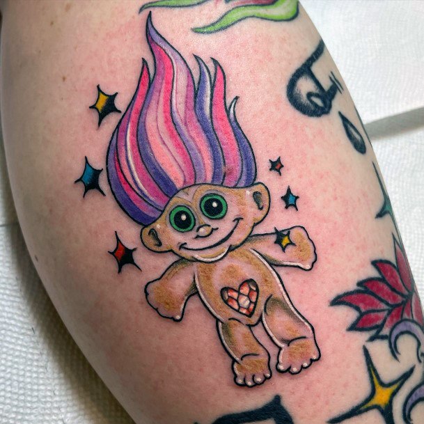 Stunning Girls Troll Doll Tattoos