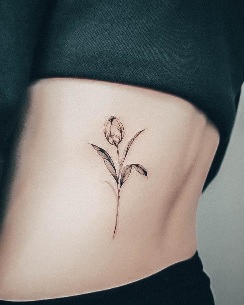 Stunning Girls Tulip Tattoos