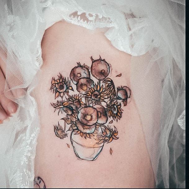 Stunning Girls Van Gogh Tattoos