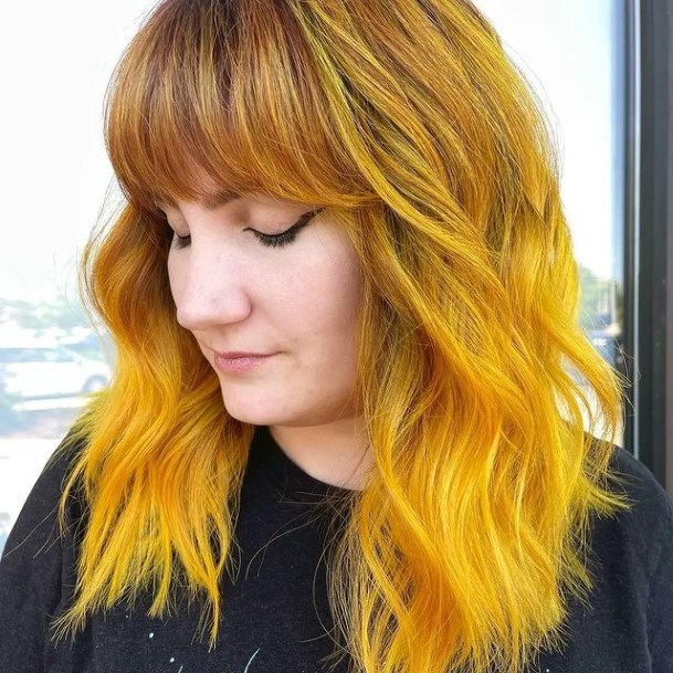 Stunning Girls Yellow Ombre Hairstyless