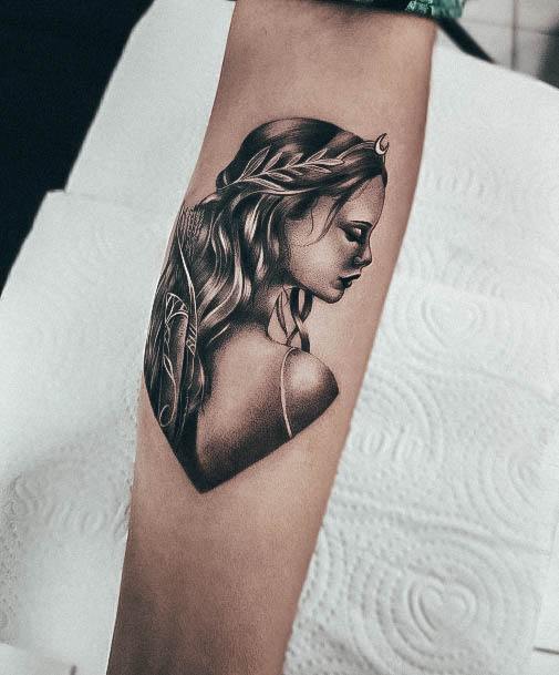 Stunning Greek Tattoo On Lady