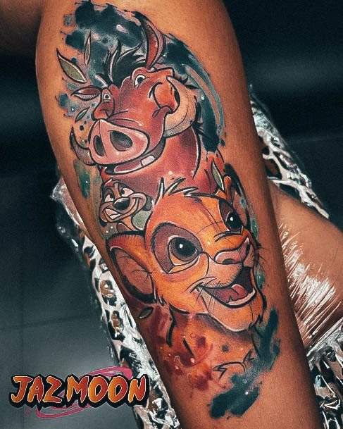 Stunning Hakuna Matata Tattoo On Lady