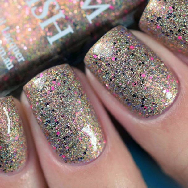 Stunning Holographic Nail On Lady