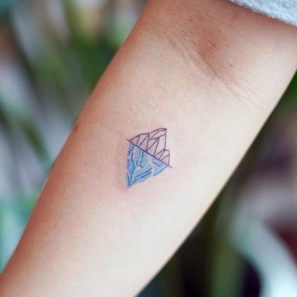 Stunning Iceberg Tattoo On Lady