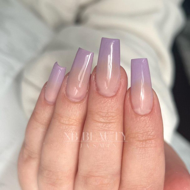 Stunning Lilac Nail On Lady