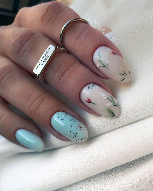 Stunning Milky White Nail On Lady