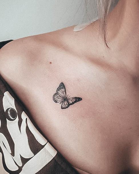 Stunning Minimalist Tattoo On Lady