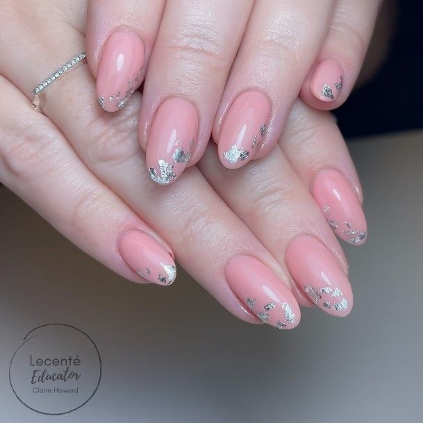 Stunning Pale Pink Nail On Lady