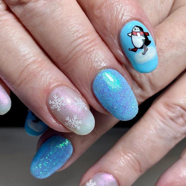 Stunning Penguin Nail On Lady