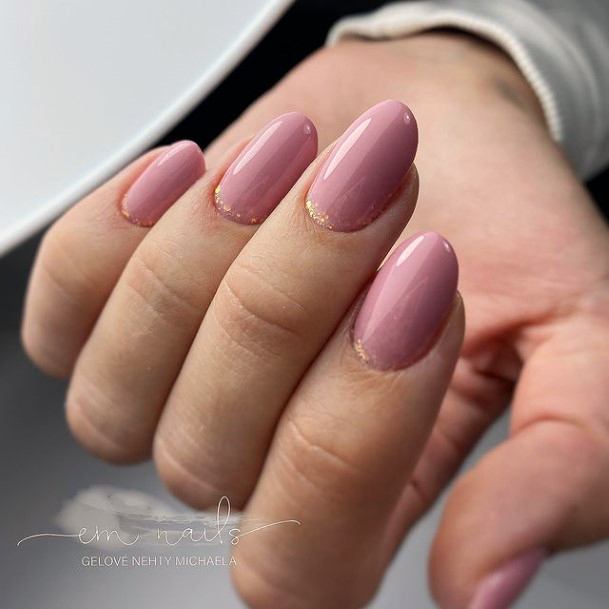 Stunning Pink Nail On Lady